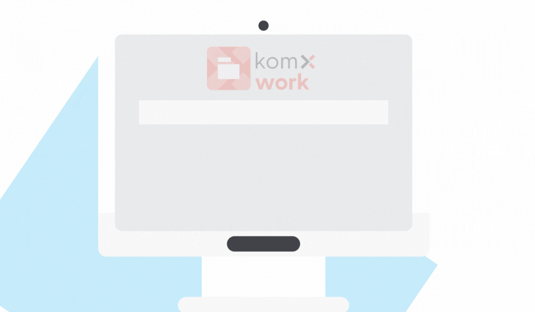 Die Benutzeroberfläche von komXwork